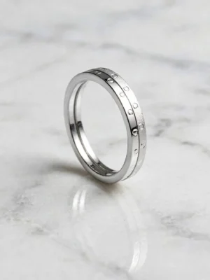 beaded-double-row-geometric-silver-ring-018-front-view 星點交織圓珠雙軌戒--beaded-double-row-geometric-silver-ring-018-front-view-sparkledeer.com