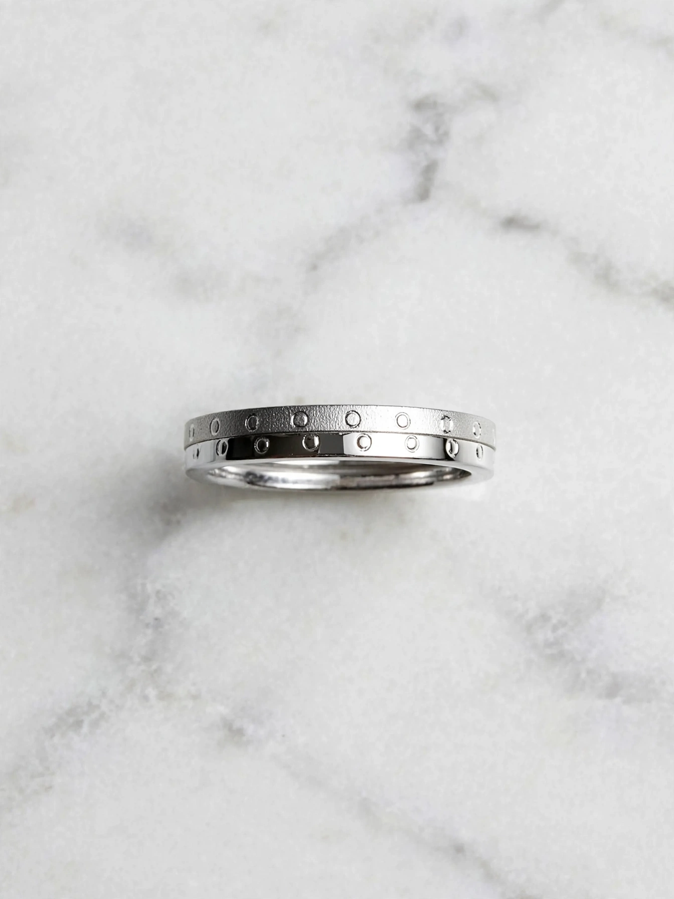 星點交織圓珠雙軌戒--beaded-double-row-geometric-silver-ring-018-product-view-sparkledeer.com