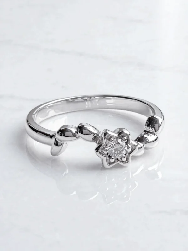 meteor-shower-six-point-star-milgrain-wave-ring-029-flat-view 許願星閃耀戒--meteor-shower-six-point-star-milgrain-wave-ring-029-flat-view-sparkledeer.com