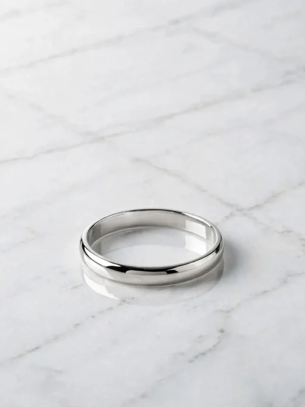 minimalist-high-polish-plain-silver-band-014-flat-view 極簡光澤素面戒--minimalist-high-polish-plain-silver-band-014-flat-view-sparkledeer.com