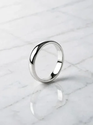 minimalist-high-polish-plain-silver-band-014-front-view 極簡光澤素面戒--minimalist-high-polish-plain-silver-band-014-front-view-sparkledeer.com