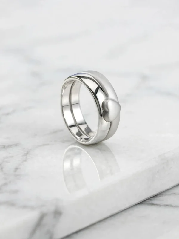 sweet-heart-layered-matte-dual-ring-013-front-view 心動雙環造型戒--sweet-heart-layered-matte-dual-ring-013-front-view-sparkledeer.com