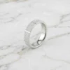 時光微痕星塵質感寬戒--textured-frosted-stardust-wide-band-couple-ring-012-front-view-sparkledeer.com